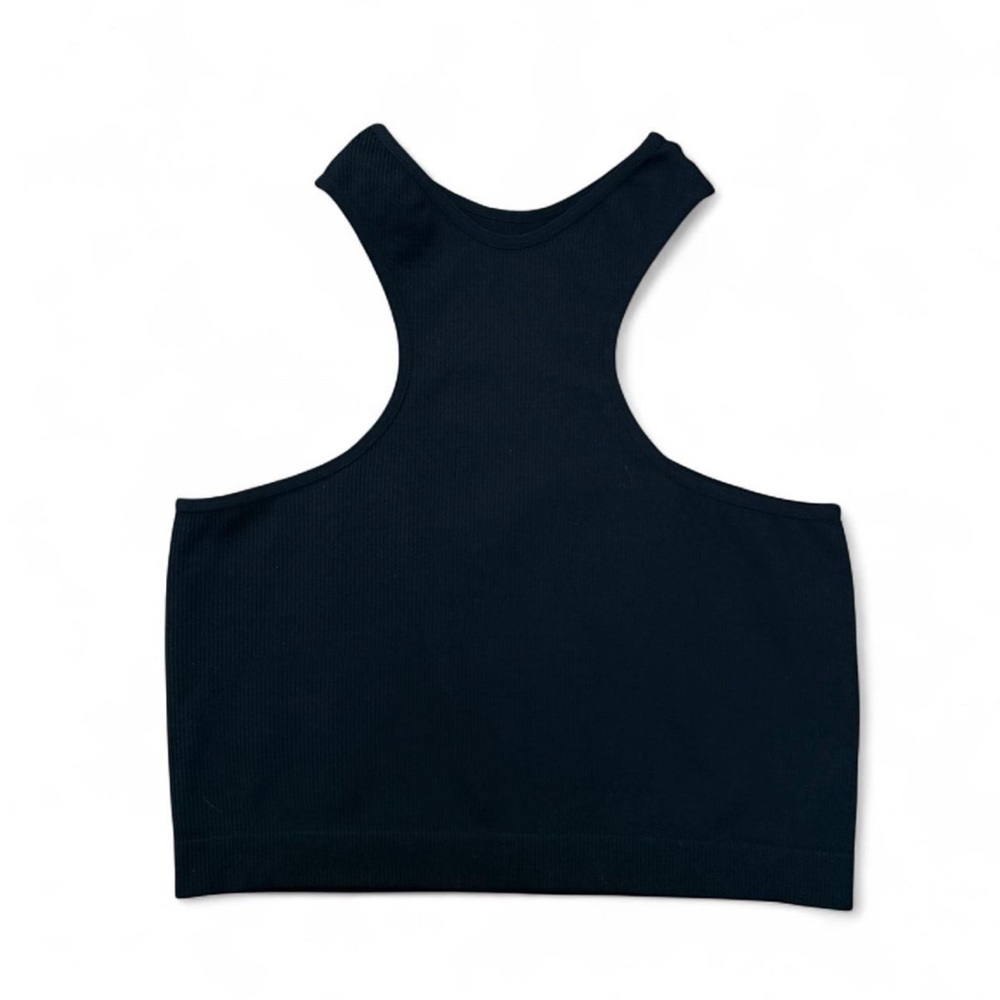 Wild Fable black ribbed halter neck tank top